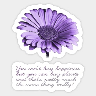 You cant buy happiness ... (light #1) Sticker